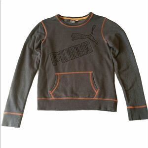 Puma Logo Kangaroo Pocket Sweatshirt